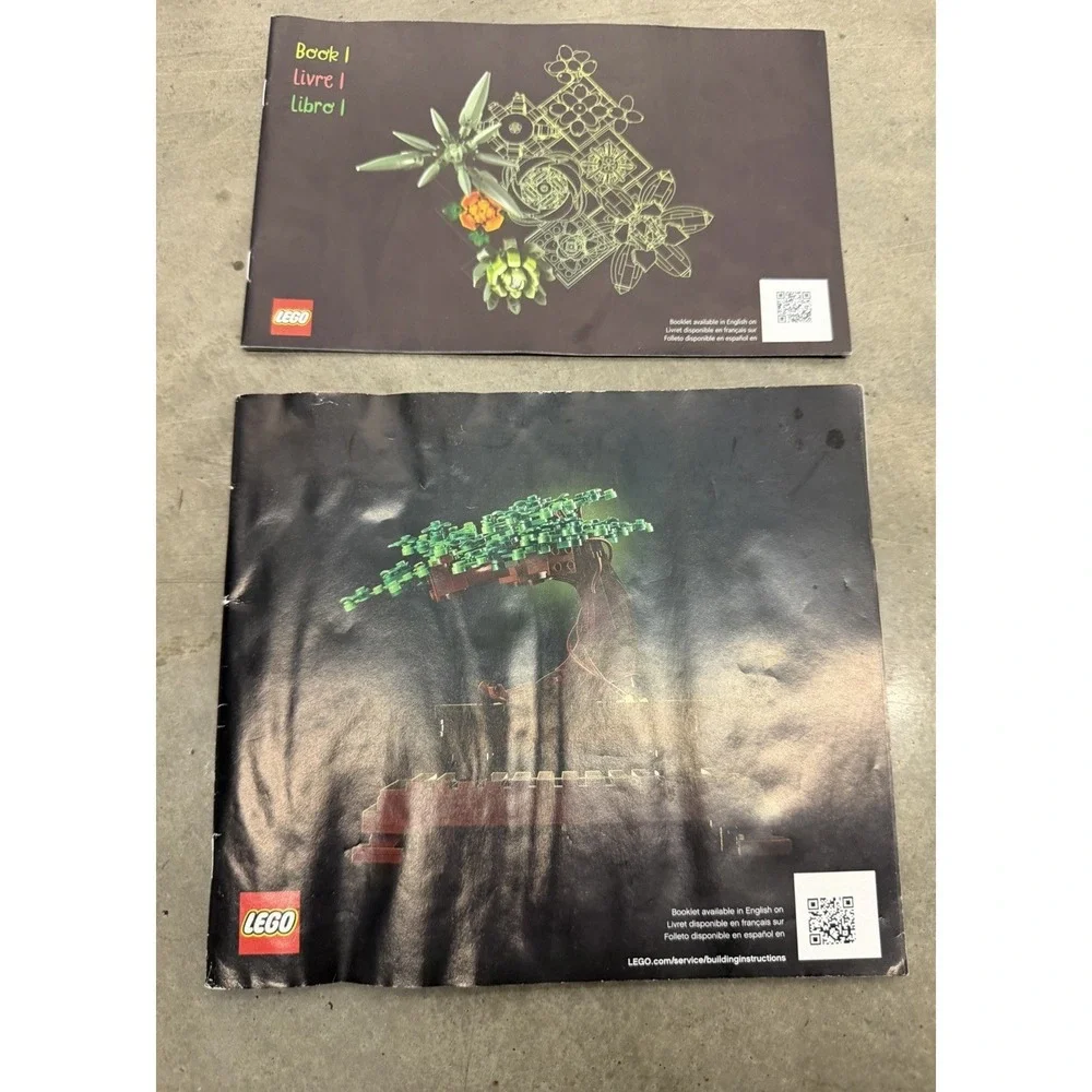 LEGO Botanical Collection Instruction Manual Lot Bonsai Tree Flower Set